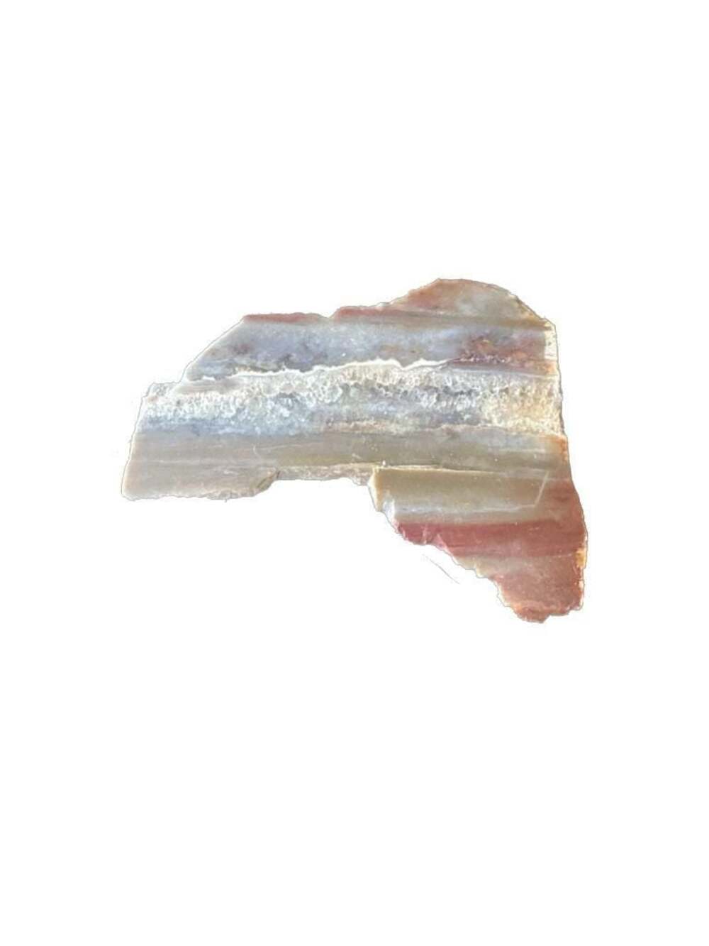 Polished Banded Agate Slab Mineral Specimen